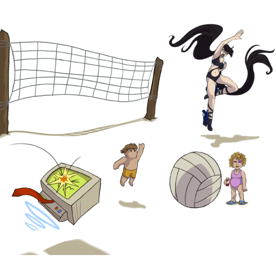 Thumb volleyball sprites