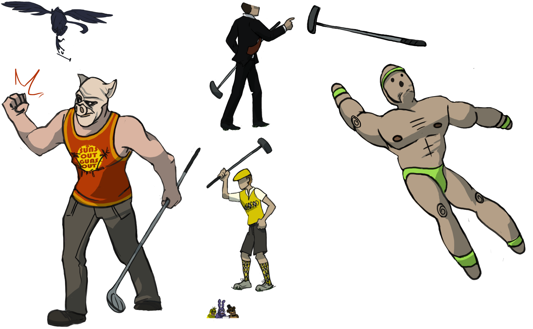 Minigolf sprites